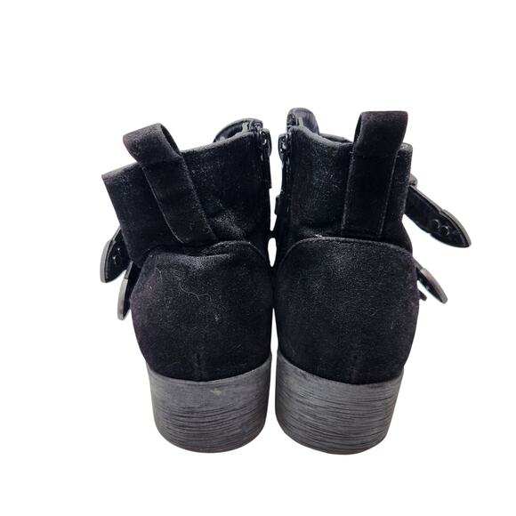 Rampage Round Toe Left Hook Western Ankle Boots Block Heel Black Size 6M - Picture 8 of 9